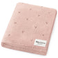 Bleu La La_100% Organic Cotton Pointelle Swaddle Receiving Baby Blanket: Ballet Slipper_1