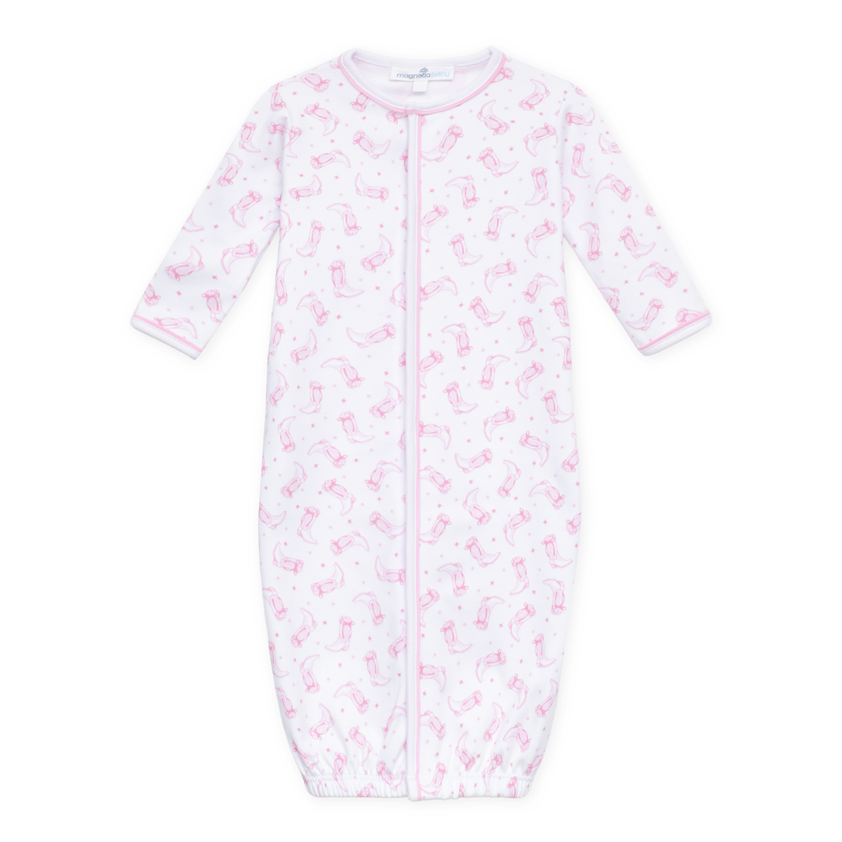 Darling Cowboy Boots Print Ruffle Converter - Pink