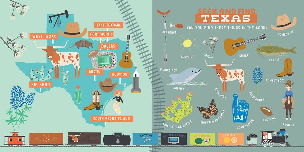 All Aboard! Texas: A Seek & Find Book - Magnolia BabyBook