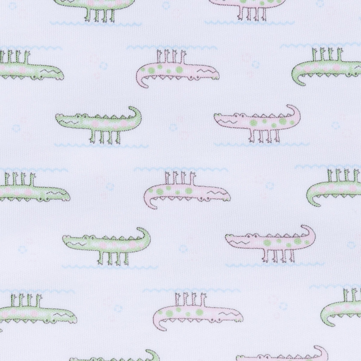 Alligator Pie Long Pajamas - Pink - Magnolia BabyLong Pajamas