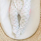 Alligator Pie Print Zip Footie - Pink - Magnolia BabyFootie