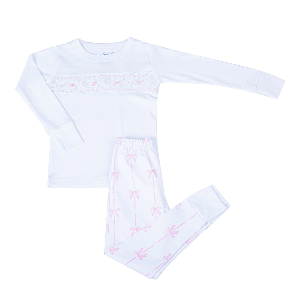 Amelia's Classics Smocked Long Pajamas - Magnolia Baby Girl