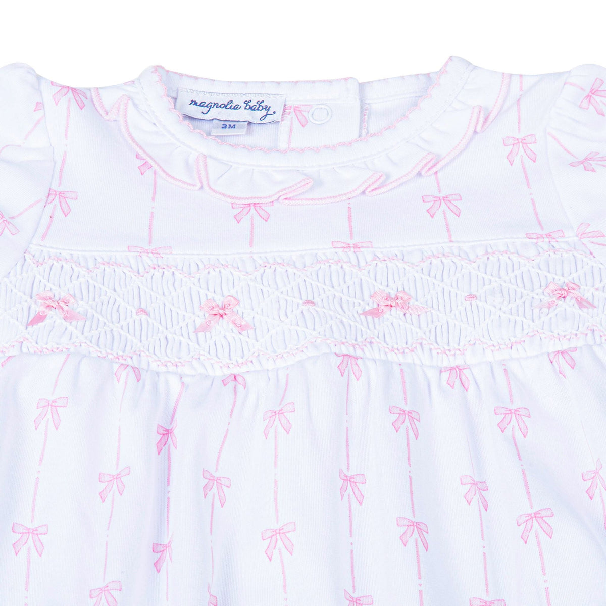 Amelia's Classics Smocked Short Sleeve Bubble - Magnolia Baby Girl