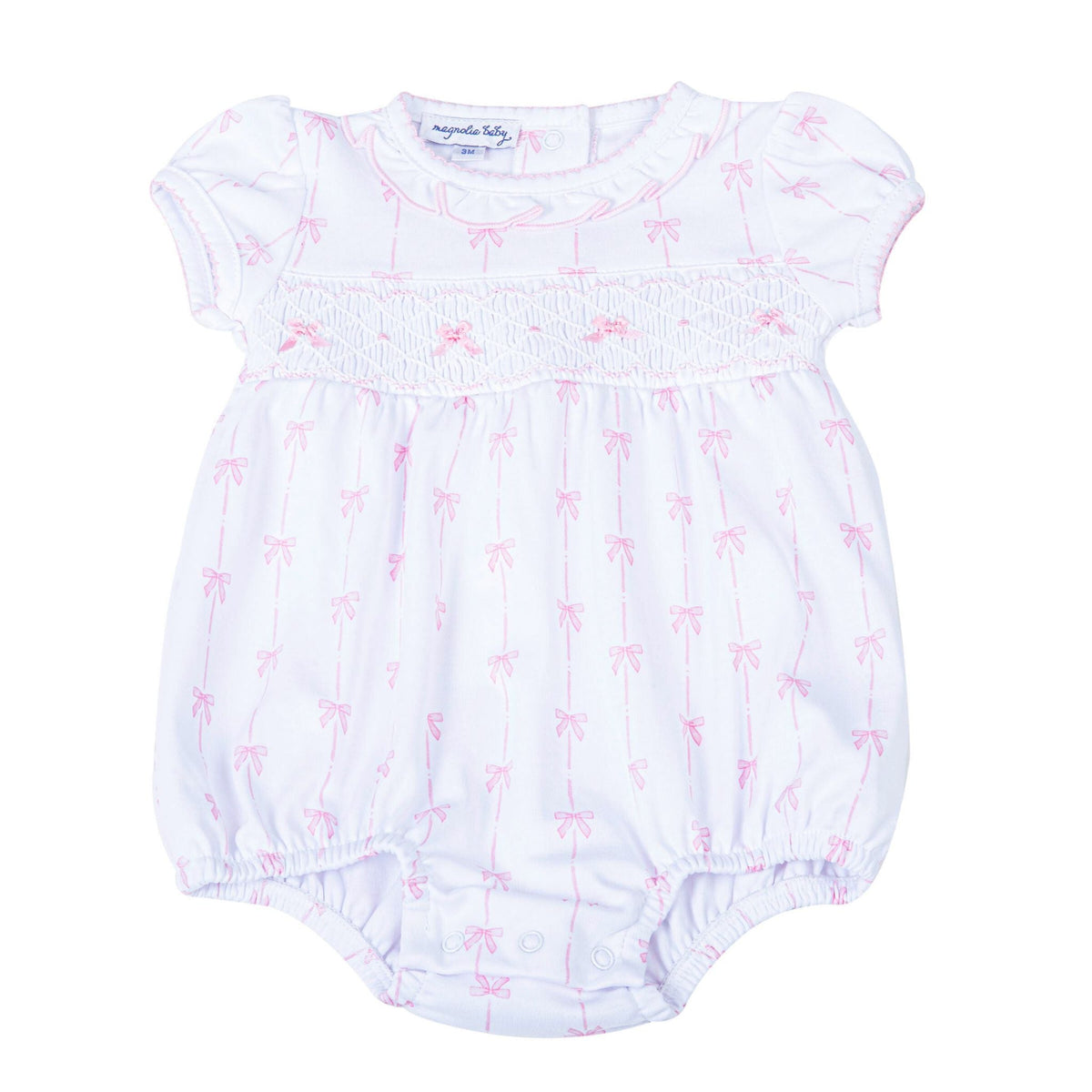 Amelia's Classics Smocked Short Sleeve Bubble - Magnolia Baby Girl