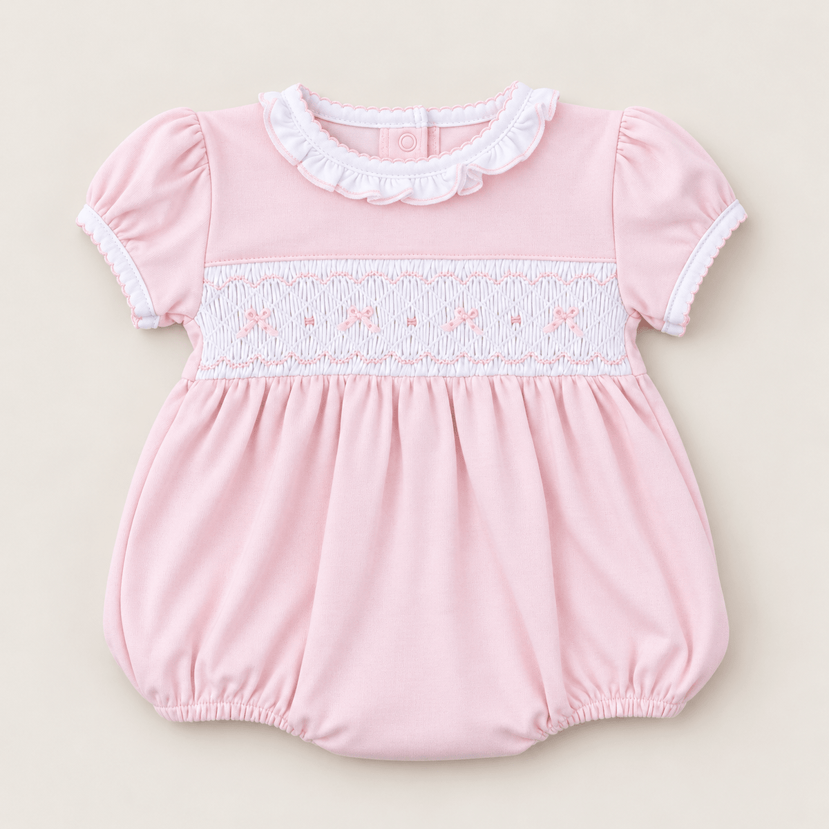 Magnolia Baby_Amelia's Classics Solid Smocked Bubble_2