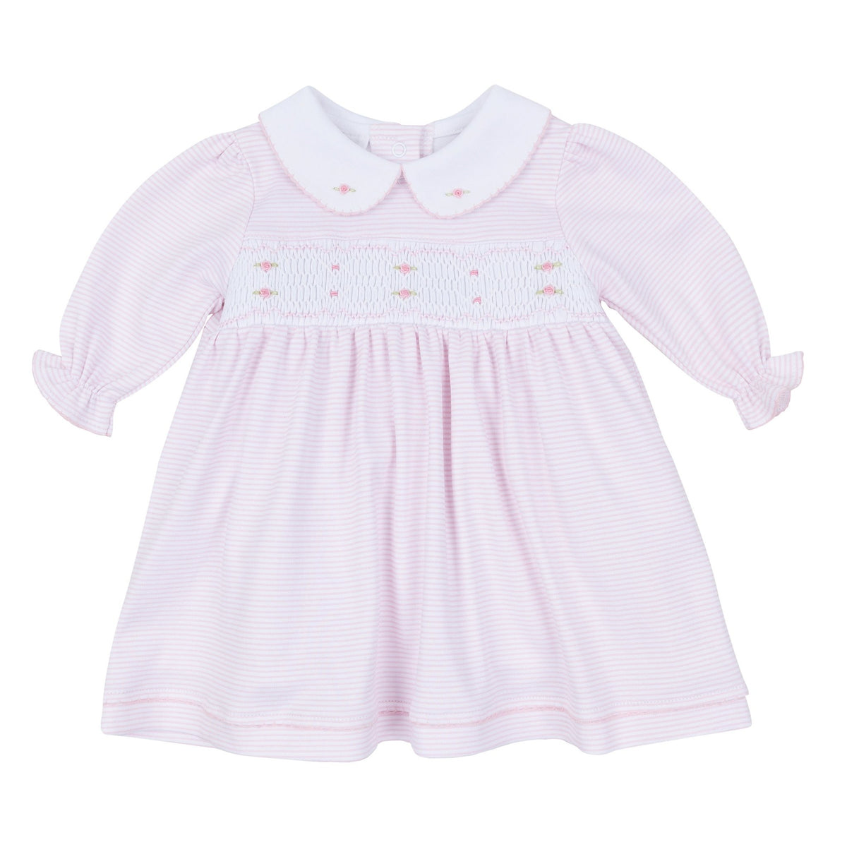 Magnolia Baby_Anna Smocked Long Sleeve Dress - Pink_1