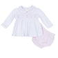 Magnolia Baby_Anna Smocked Ruffle Long Sleeve Diaper Cover Set - Pink_6