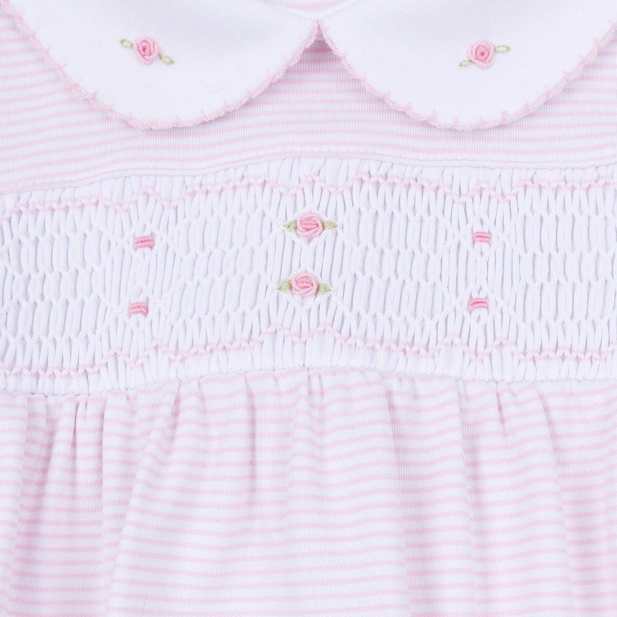 Magnolia Baby_Anna Smocked Short Sleeve Bubble - Pink_8