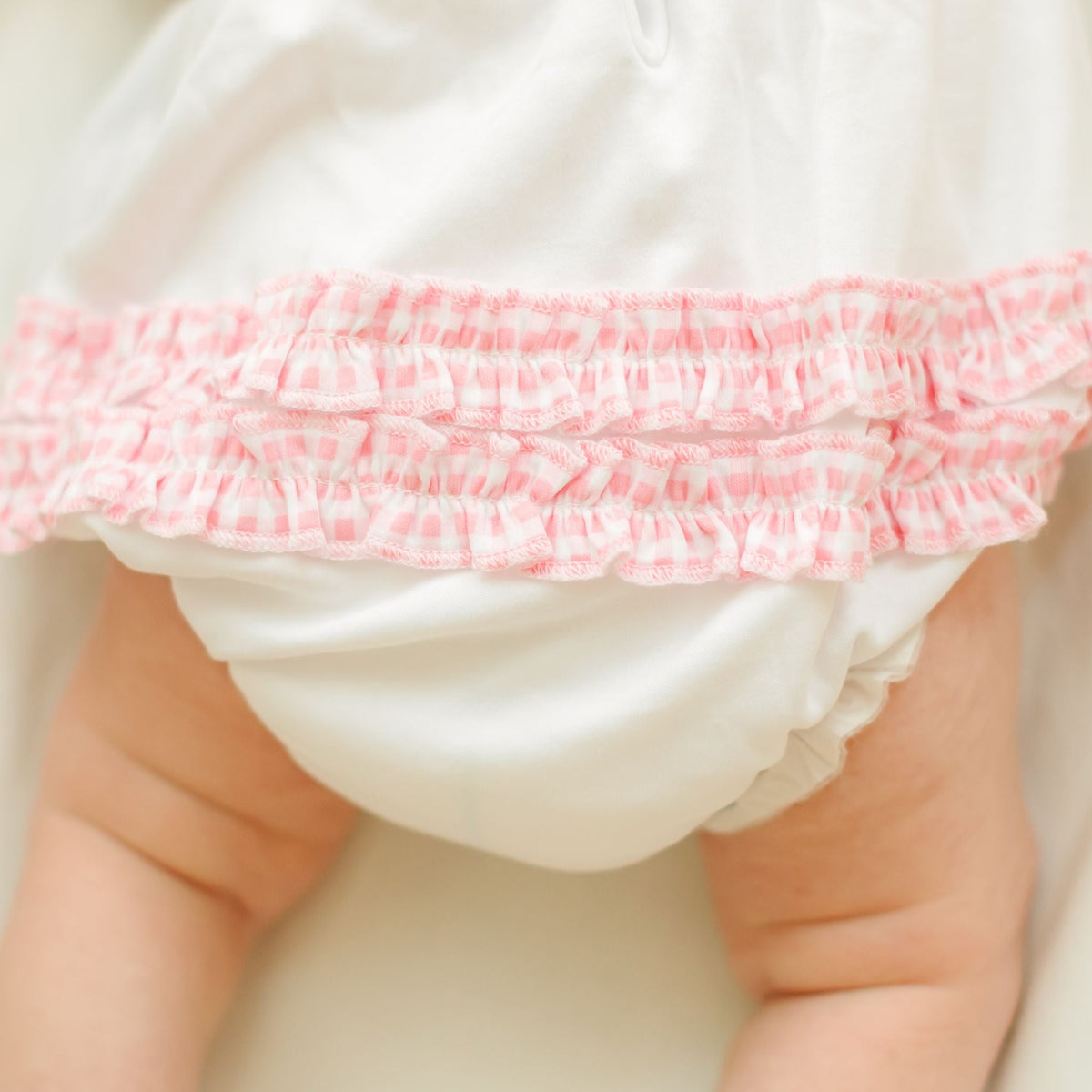 Apple of my Eye Collared Ruffle Short Sleeve Bubble - Magnolia BabyBubble