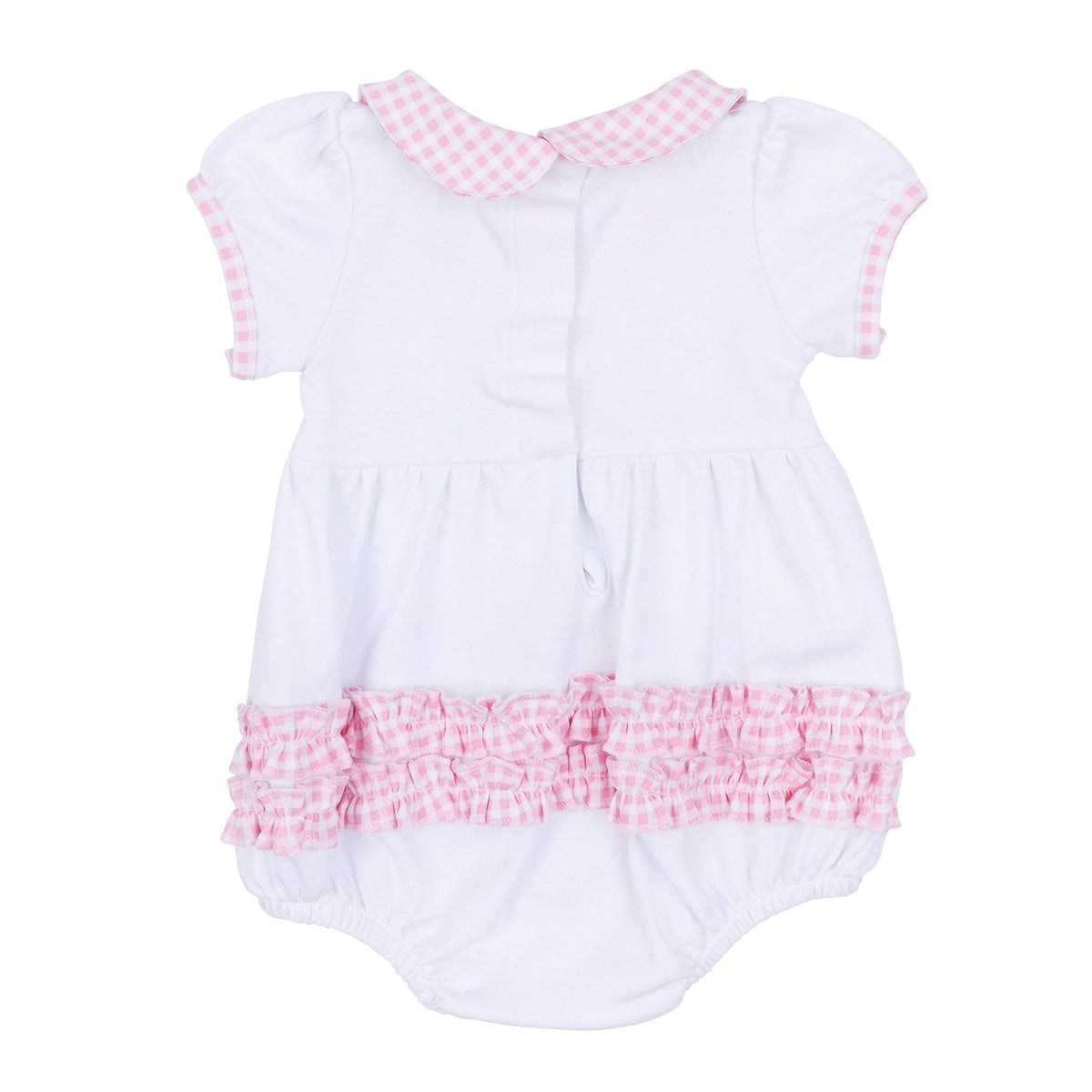 Apple of my Eye Collared Ruffle Short Sleeve Bubble - Magnolia BabyBubble