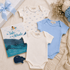 Baby Boy Bodysuit Gift Set - Whale Tales - Magnolia BabyBodysuit Gift Set