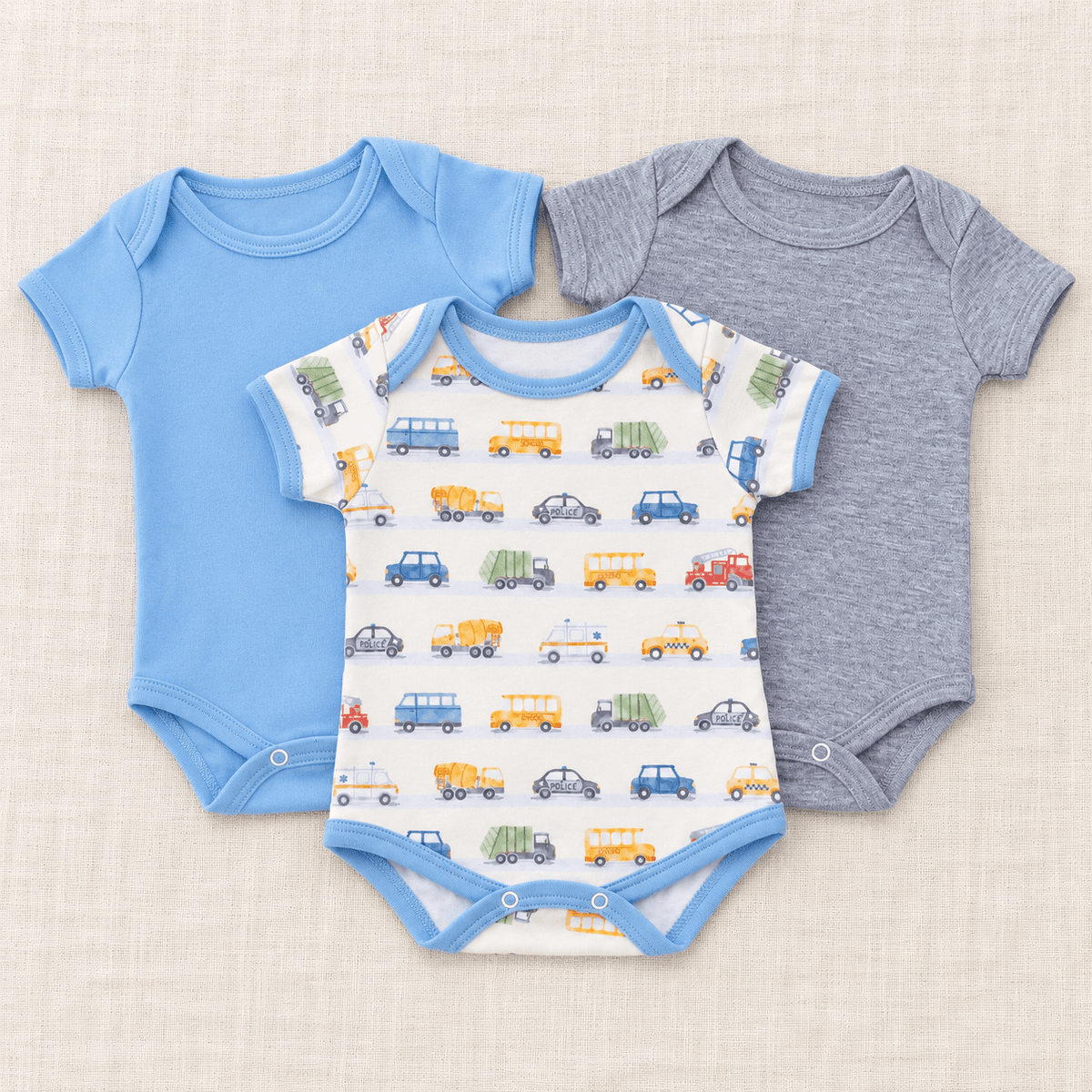 Luna and Arlo_Baby Boy Bodysuit Set - On the Go + Basics - Set of 3_1