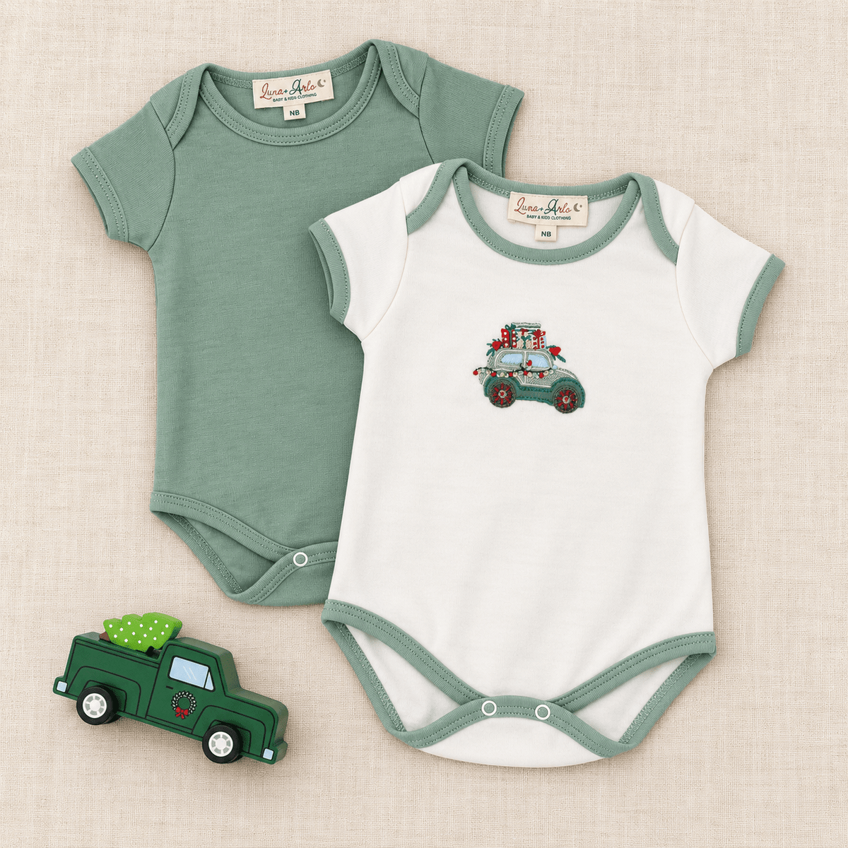 Magnolia Baby_Baby Boy Christmas Bodysuit Set - Presents Galore_1
