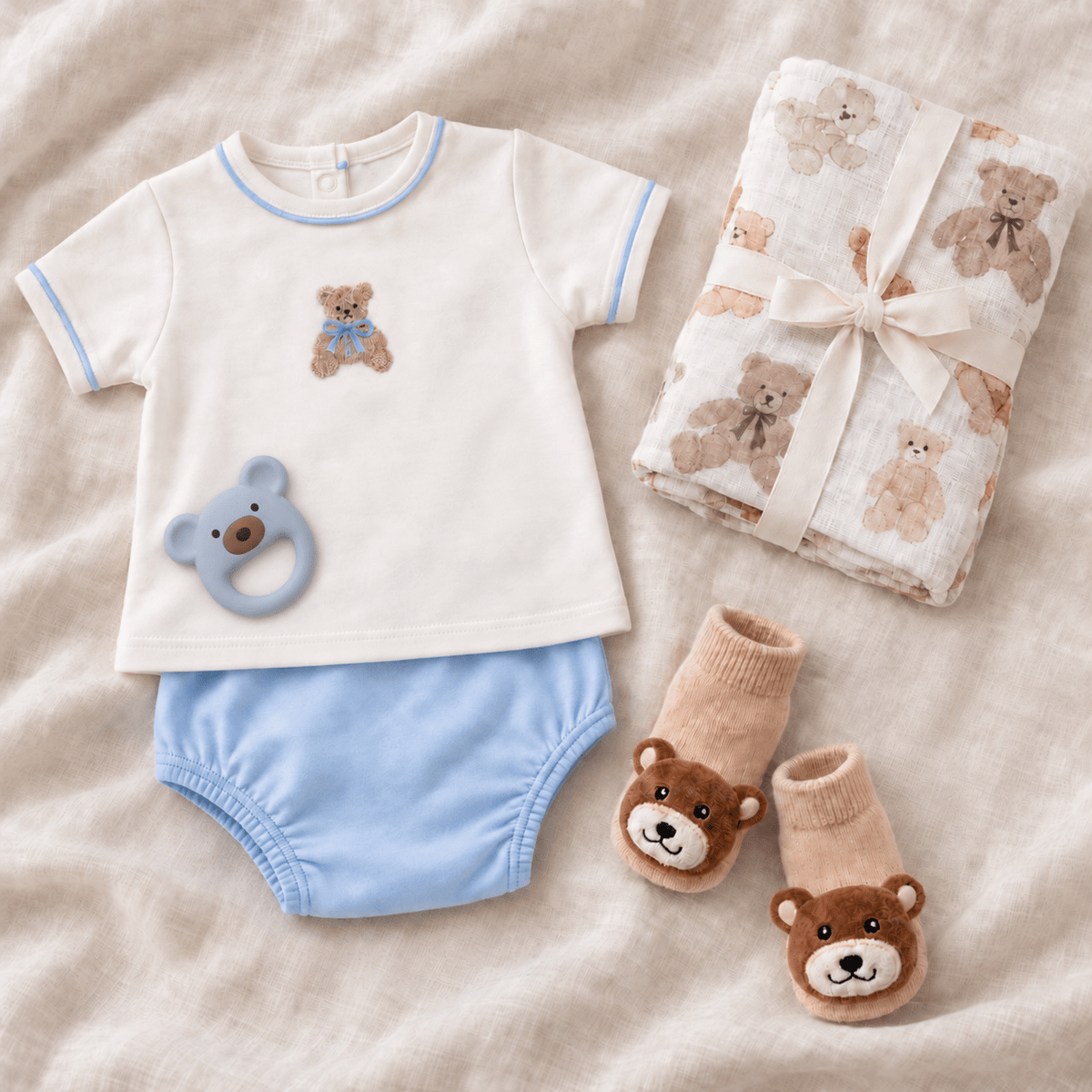 Magnolia Baby_Baby Boy Diaper Cover Gift Set - Bear Hugs_1