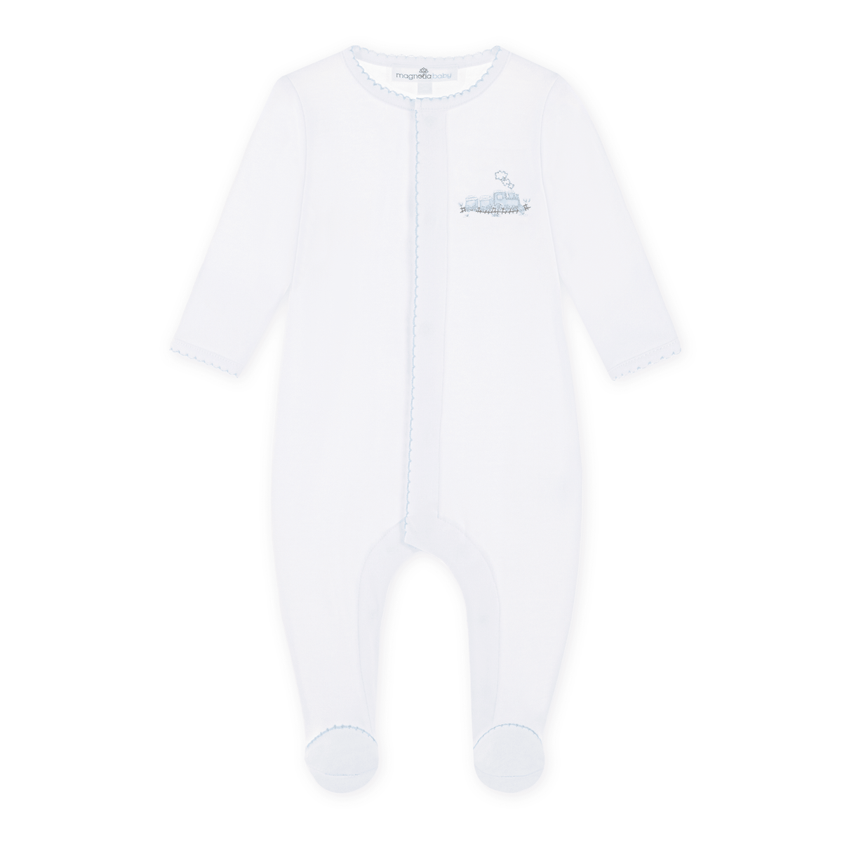 Baby Boy Take Me Home Set - Embroidered Choo Choo Train - Magnolia BabyBaby Gift Set