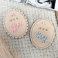 Baby Gender Reveal and Stats Sign - Magnolia BabyPhoto Prop
