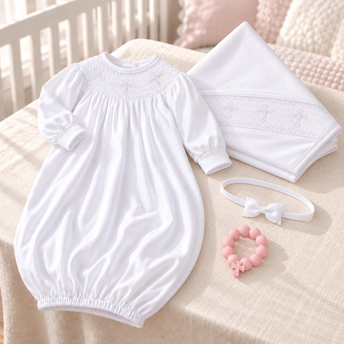 Magnolia Baby_Baby Girl Bishop Gown Gift Set - Forever Blessed_1