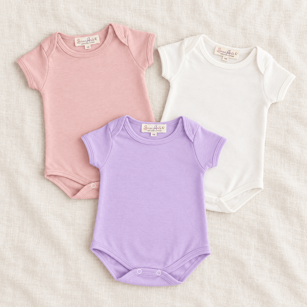 Luna and Arlo_Baby Girl Bodysuit Set - Luna and Arlo Basics - Set of 3_1
