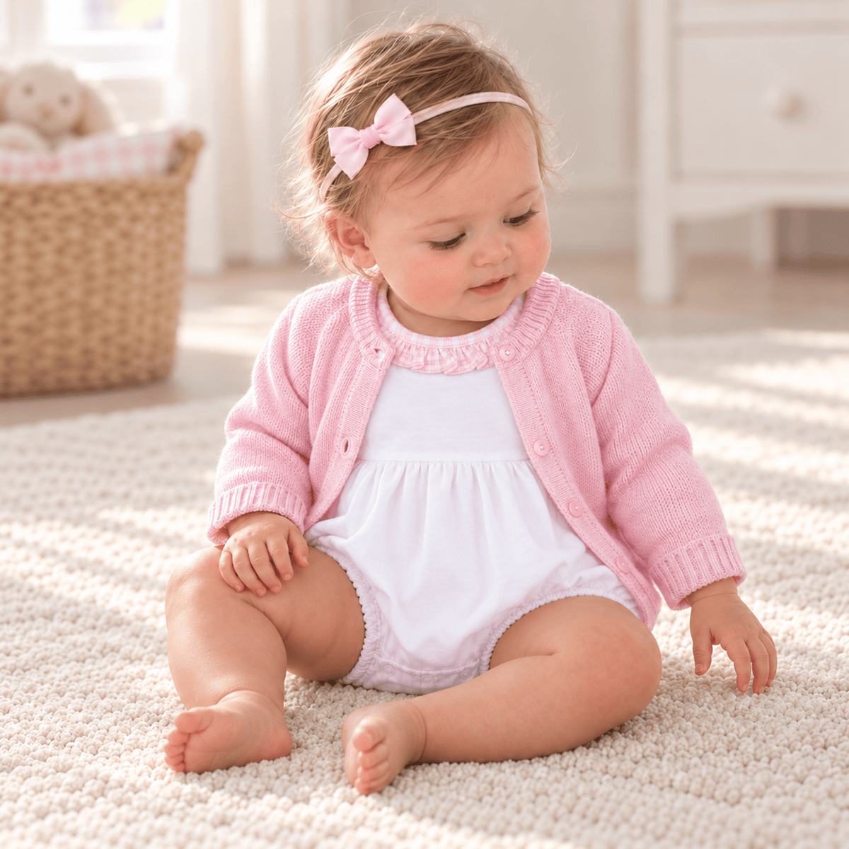 Magnolia Baby_Baby Girl Bubble + Cardigan Gift Set - New Beginnings_1