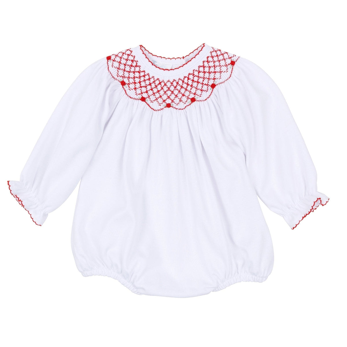 Magnolia Baby_Baby Girl Christmas Bubble Gift Set - Millie Bishop Smocked Long Sleeve_2