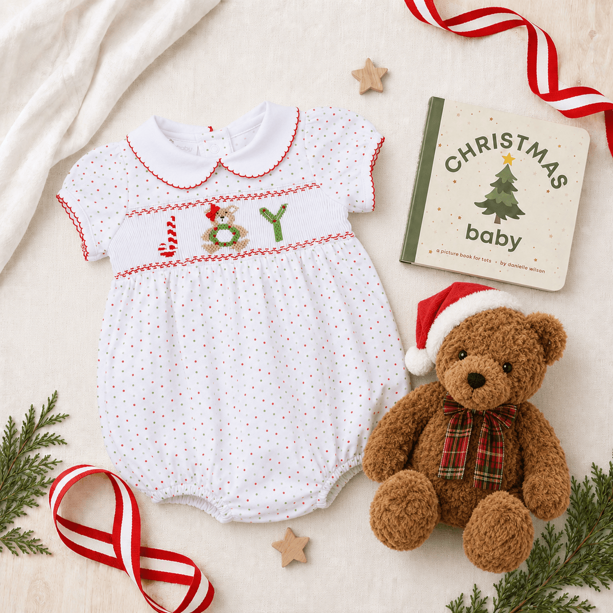 Magnolia Baby_Baby Girl Christmas Gift Set - Christmas Joy_1