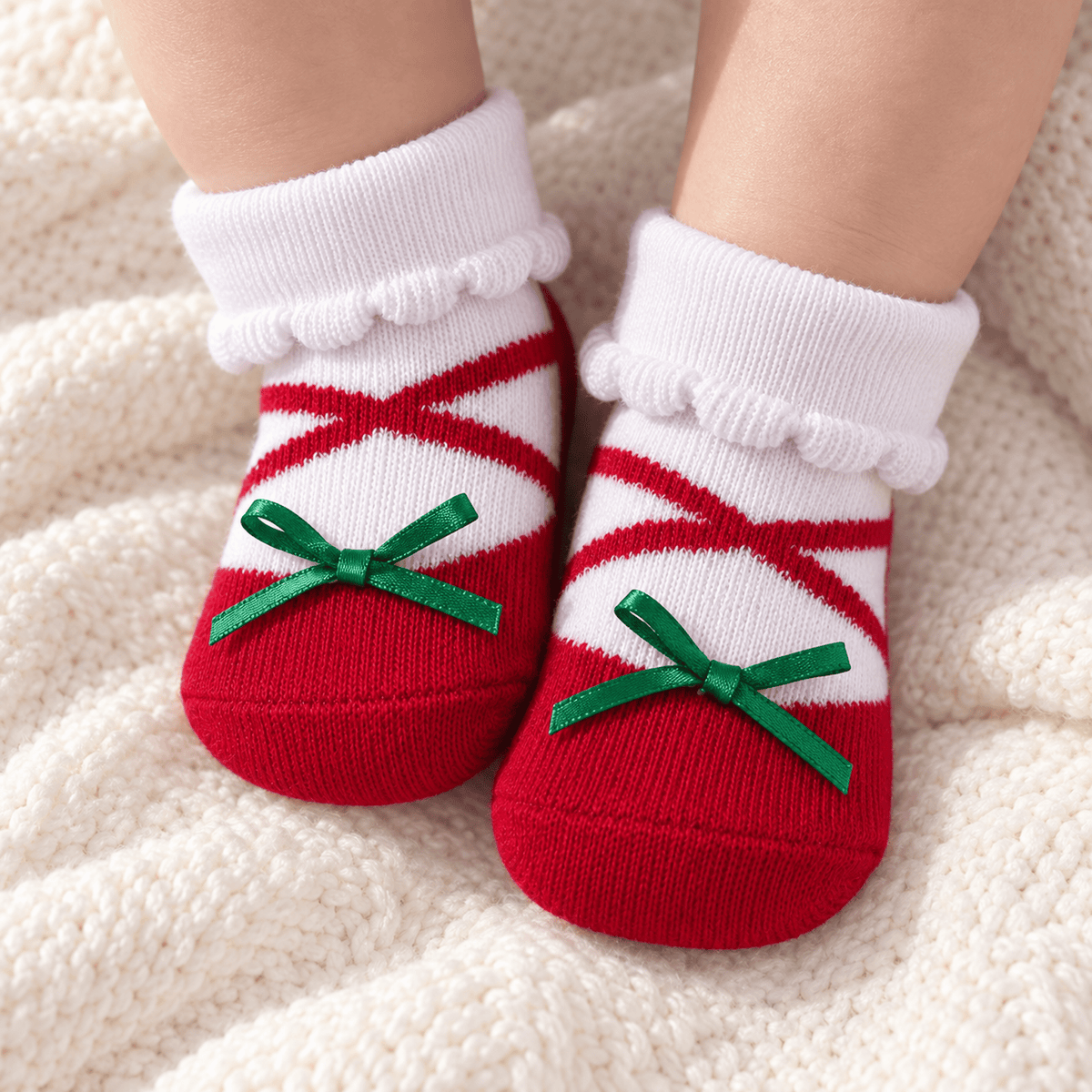 BabyVision_Baby Girl Christmas Socks - Set of 3_3