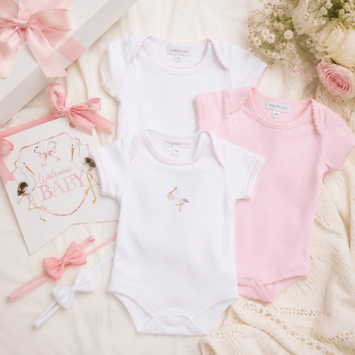 Baby Girl Essential Bodysuit Gift Set - Magnolia BabyBaby Gift Set