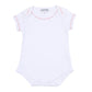 Baby Joy Bodysuit with Pink Crochet Trim - Magnolia BabyBodysuit
