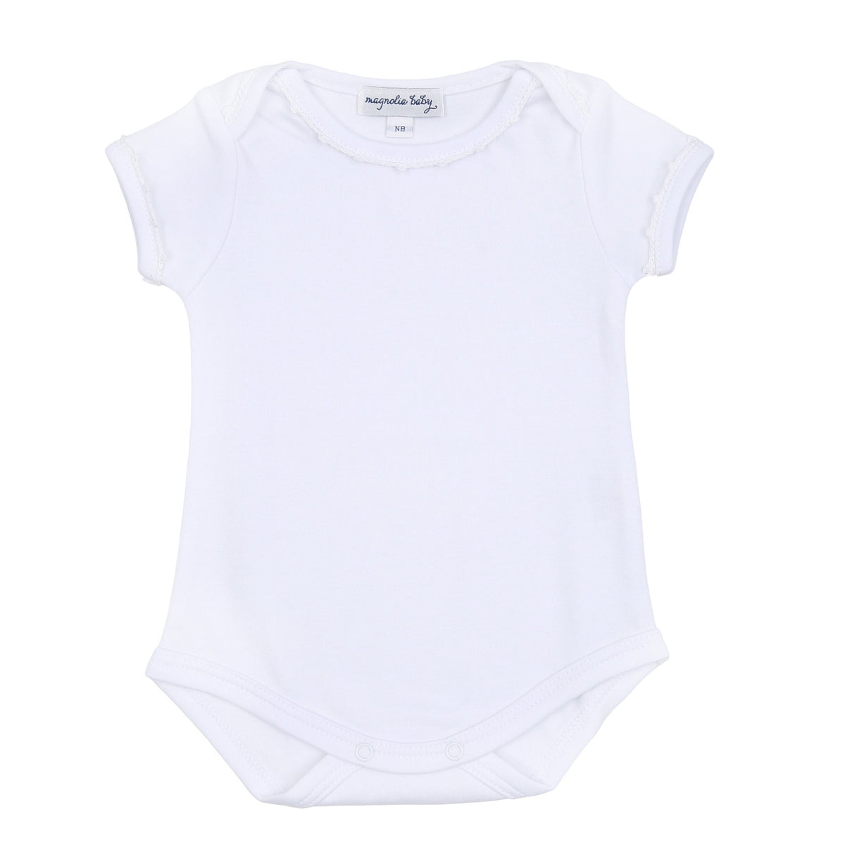 Baby Joy Bodysuit with White Crochet Trim - Magnolia BabyBodysuit