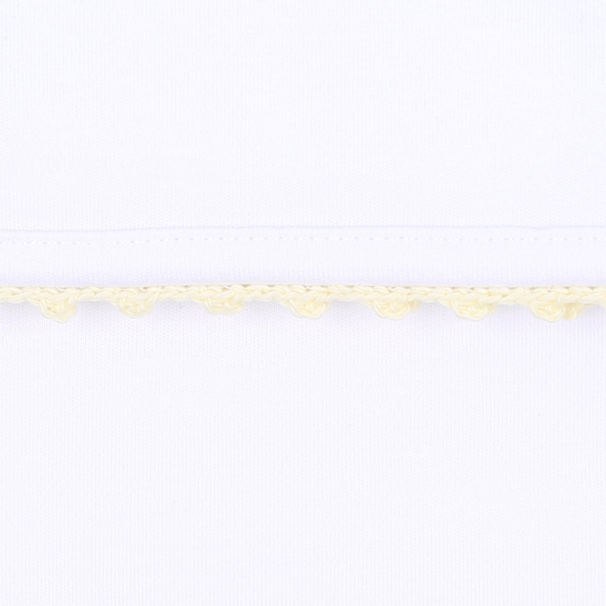 Baby Joy Socks with Yellow Crochet Trim - Magnolia BabySocks