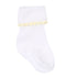Baby Joy Socks with Yellow Crochet Trim - Magnolia BabySocks