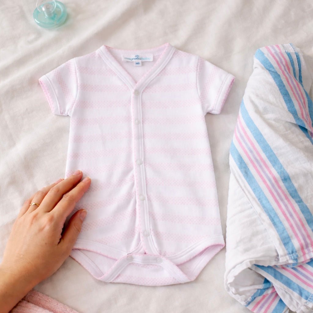 Baby of Mine Front Snap Bodysuit - Pink - Magnolia BabyBodysuit