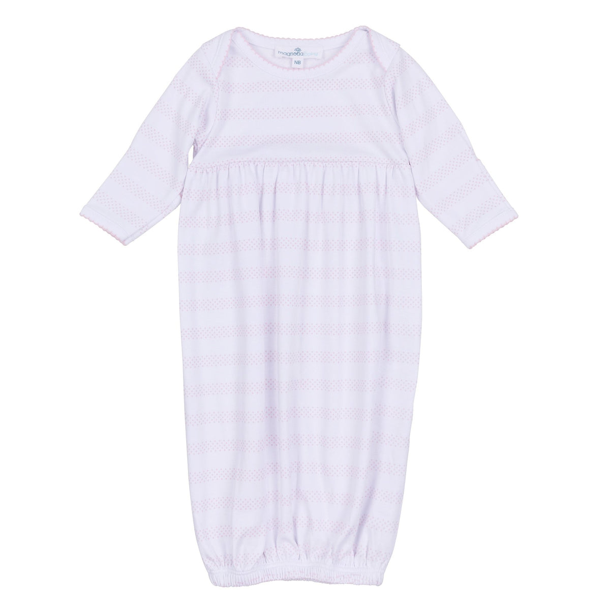 Baby of Mine Gathered Gown - Pink - Magnolia BabyGown