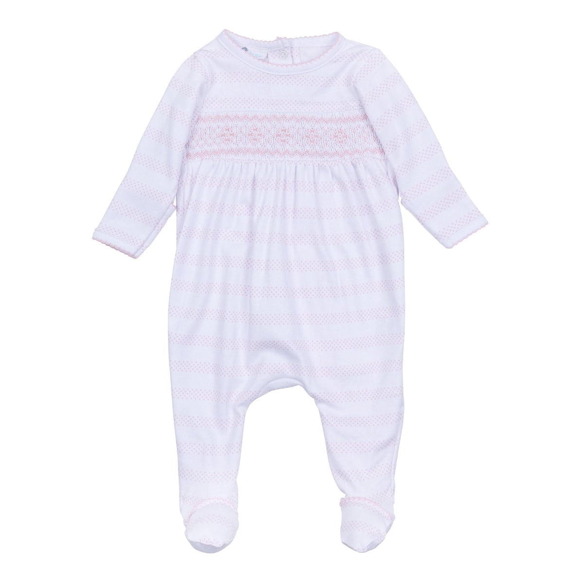 Baby of Mine Smocked Footie - Pink - Magnolia BabyFootie