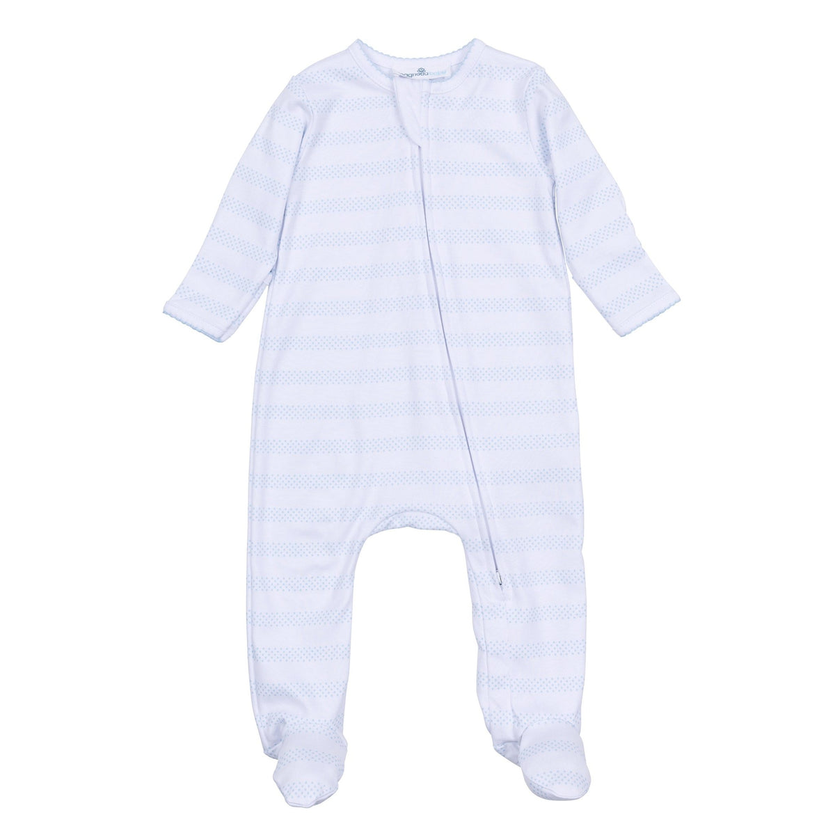 Baby of Mine Zip Footie - Light Blue - Magnolia BabyFootie