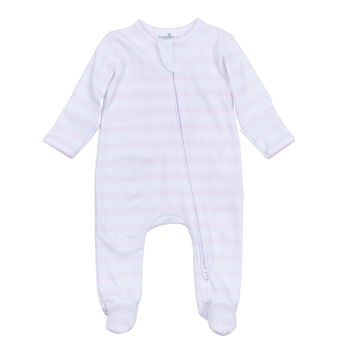 Baby of Mine Zip Footie - Pink - Magnolia BabyFootie