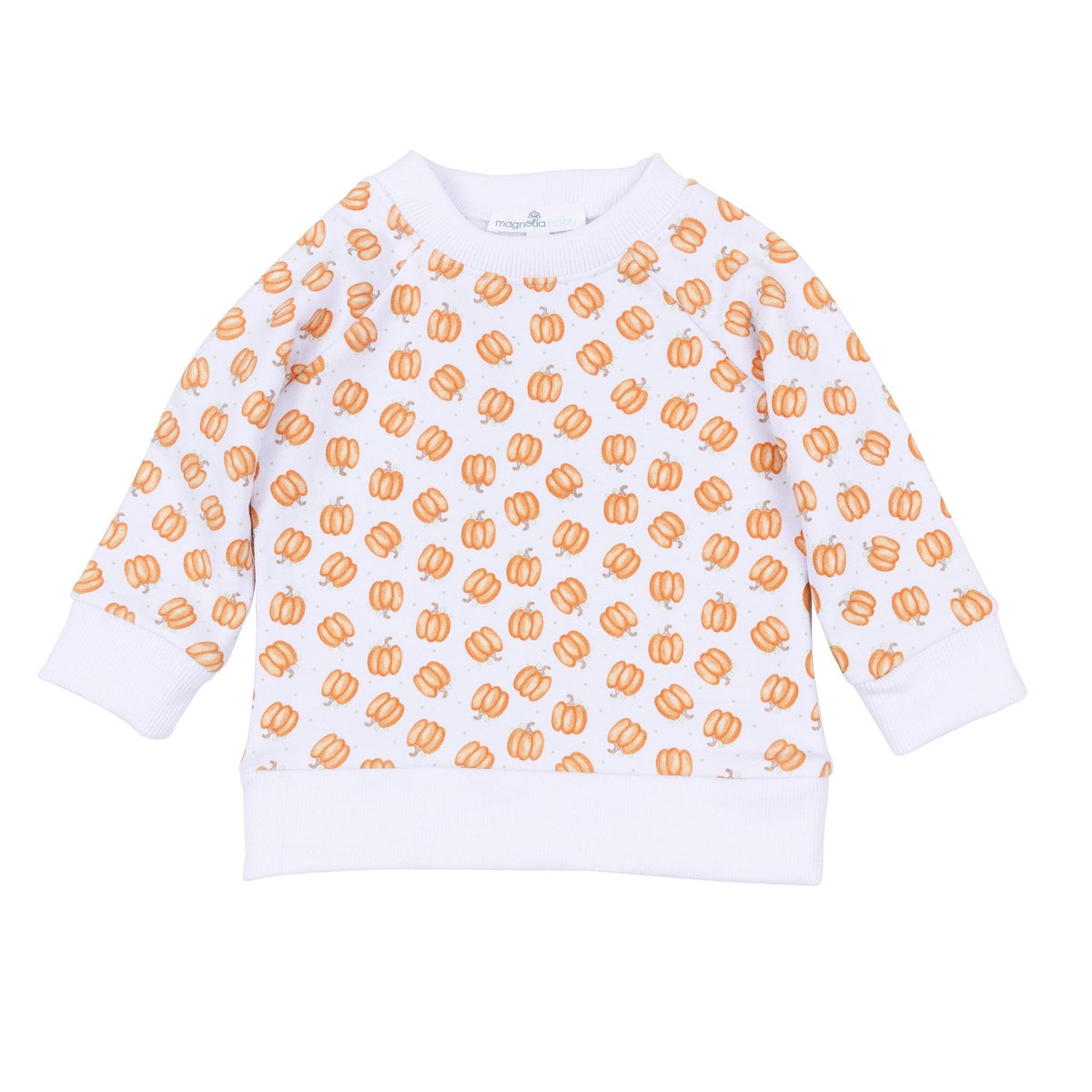 Magnolia Baby_Baby Pumpkin Print Pullover Sweatshirt_1