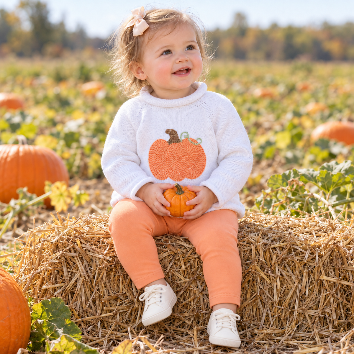 Magnolia Baby_Baby Pumpkin Pullover Sweater_1