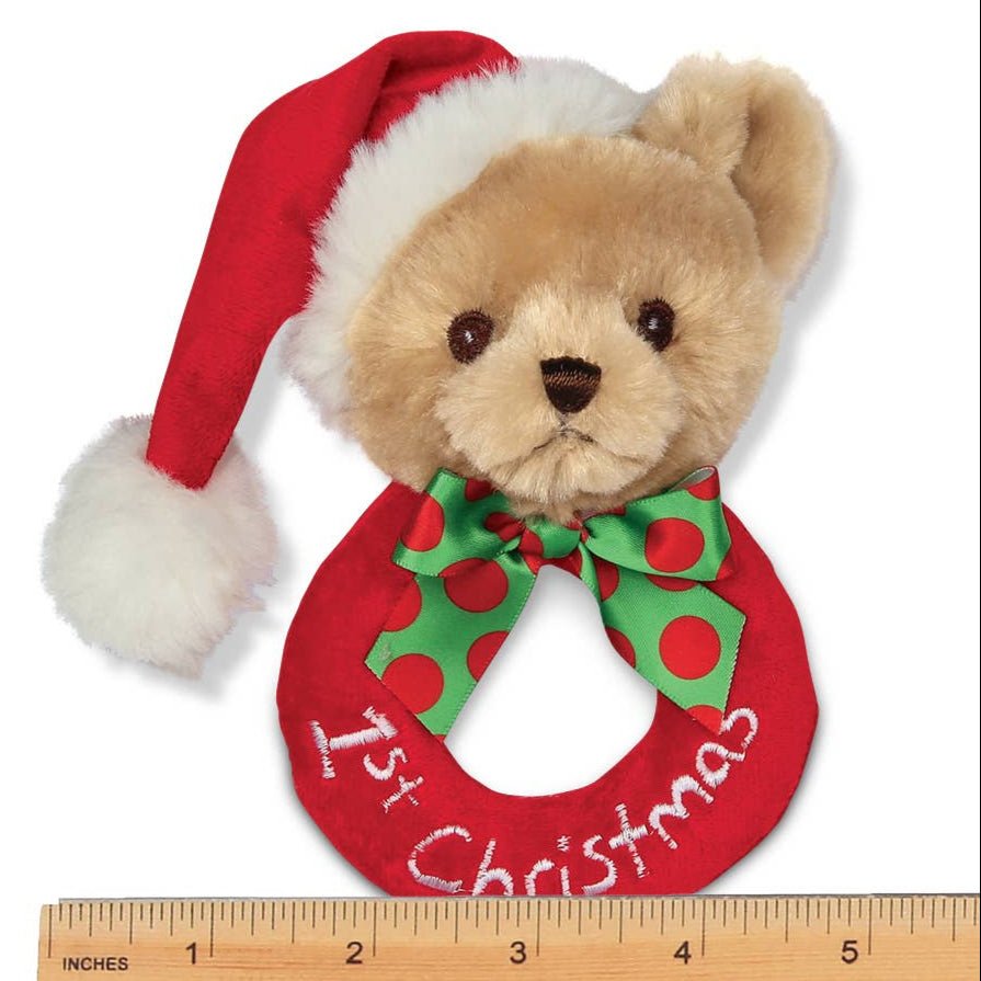 Baby's 1st Christmas Ring Rattle - Magnolia BabyRattle