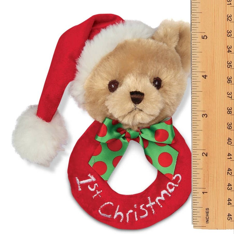 Baby's 1st Christmas Ring Rattle - Magnolia BabyRattle