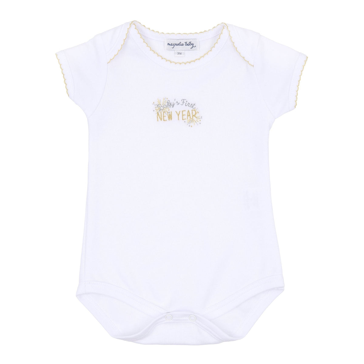 Baby's First New Year Embroidered Bodysuit - Magnolia BabyBodysuit