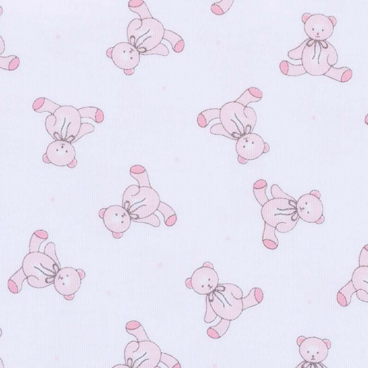 Baby's Teddy Essentials Pink Printed footie - Magnolia BabyFootie