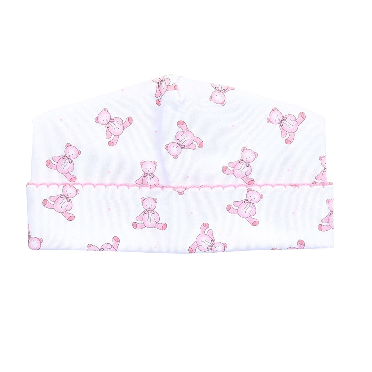 Baby's Teddy Essentials Pink Printed Hat - Magnolia BabyHat