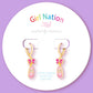 Ballet Huggie Hoop Dangle Earrings - Magnolia BabyEarrings
