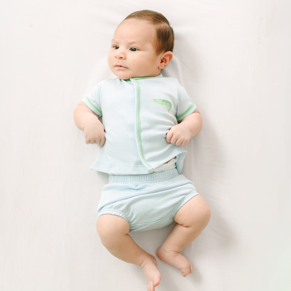 Bayou Baby Diaper Cover Set - Light Blue - Magnolia BabyDiaper Cover