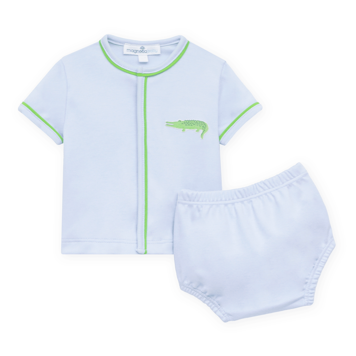Bayou Baby Diaper Cover Set - Light Blue - Magnolia BabyDiaper Cover