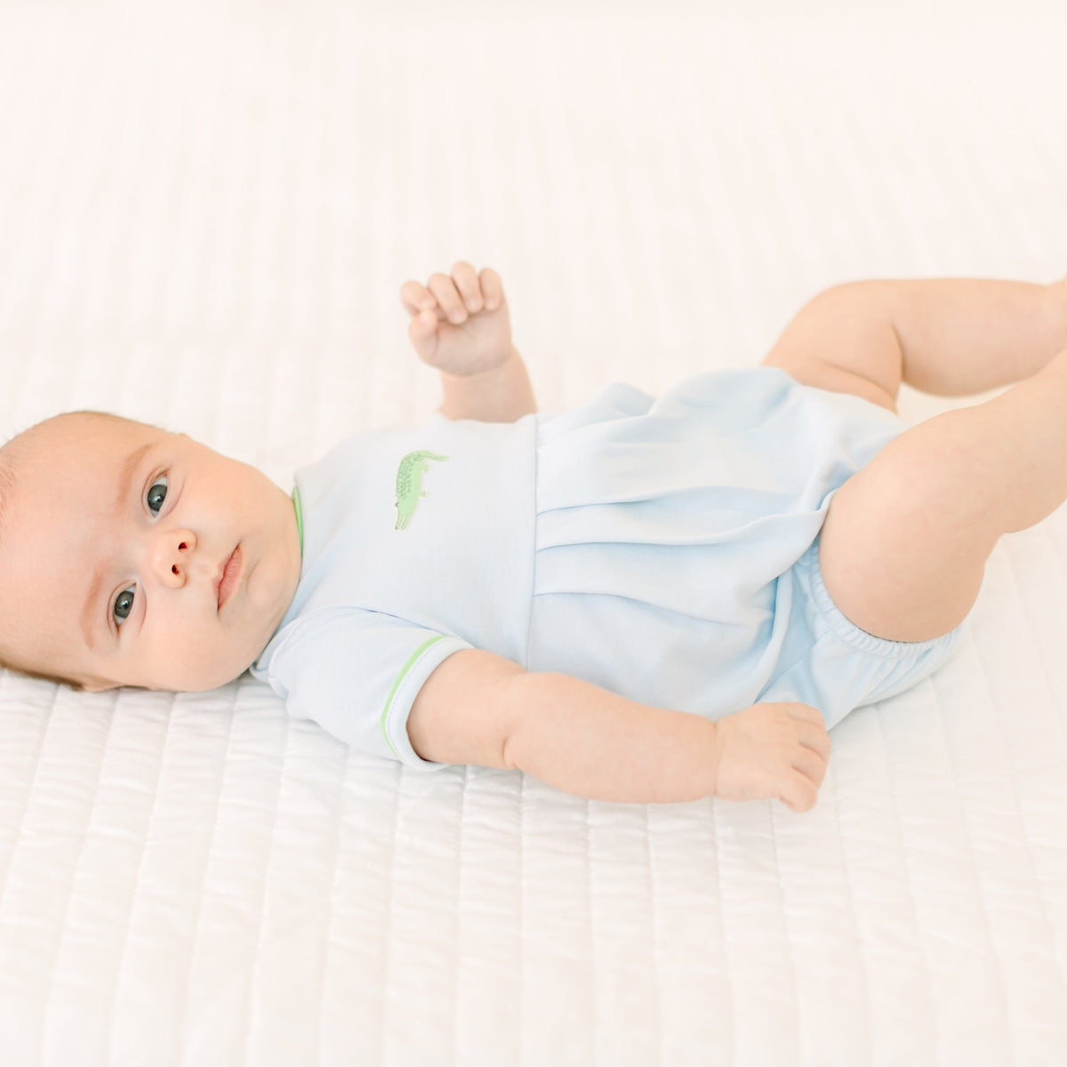 Bayou Baby Hand-Embroidered Bubble - Light Blue - Magnolia BabyBubble