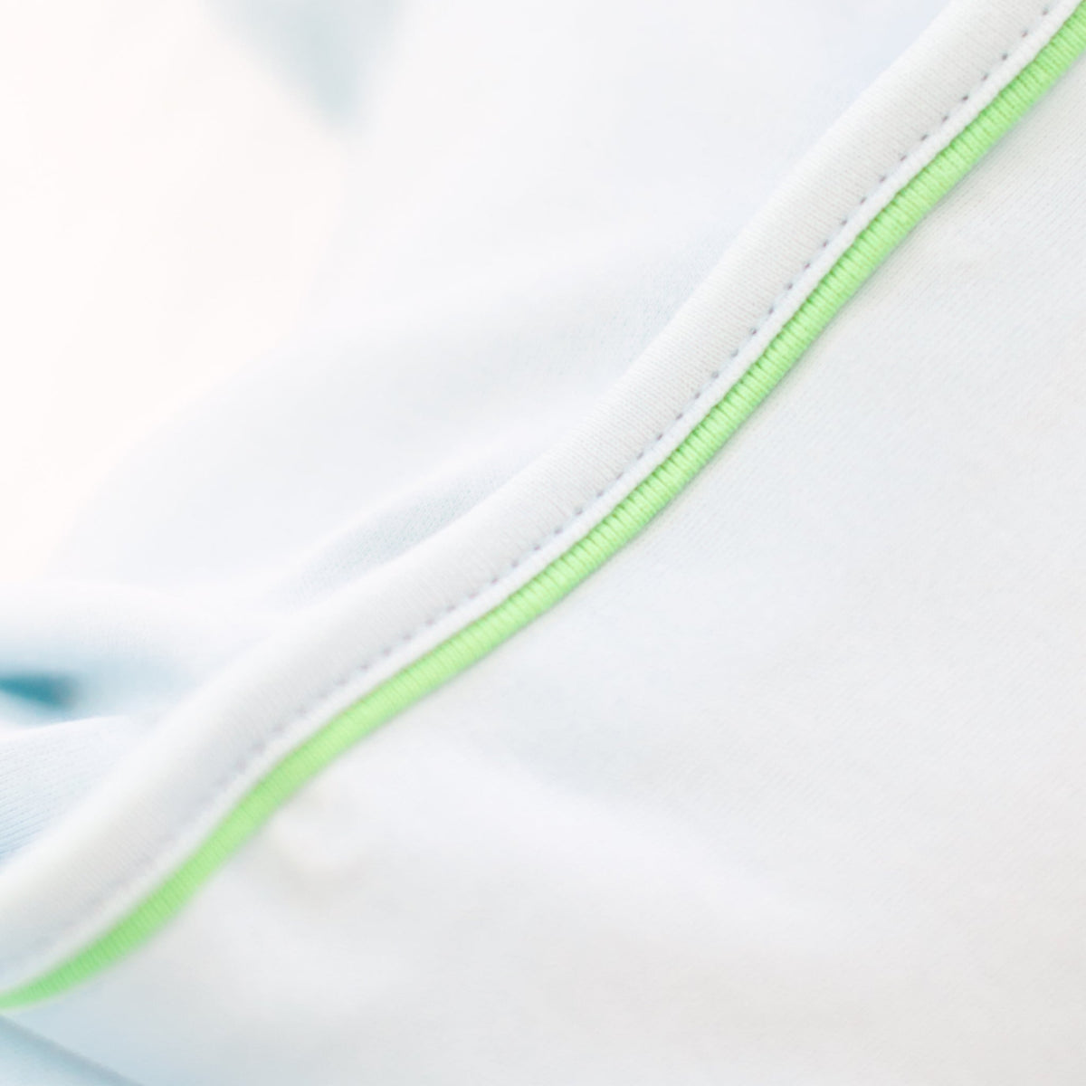 Bayou Baby Hand-Embroidered Footie - Light Blue - Magnolia BabyFootie