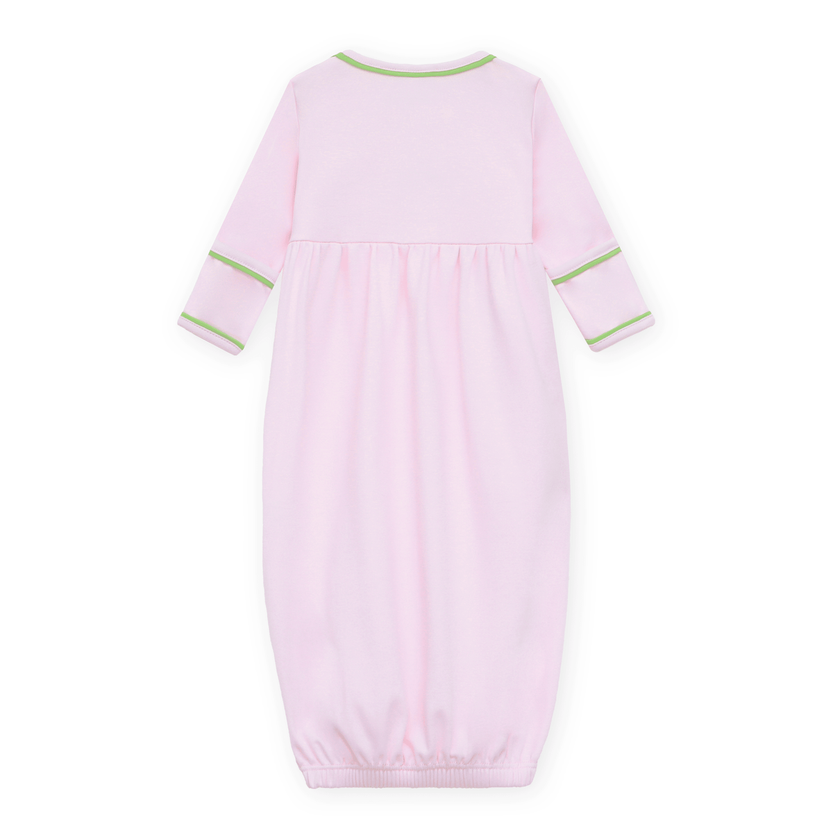 Magnolia Baby_Bayou Baby Hand-Embroidered Gathered Gown - Pink_6