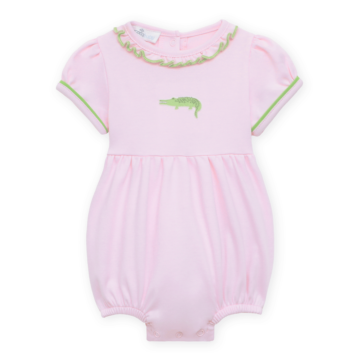 Bayou Baby Hand-Embroidered Ruffle Bubble - Magnolia BabyBubble